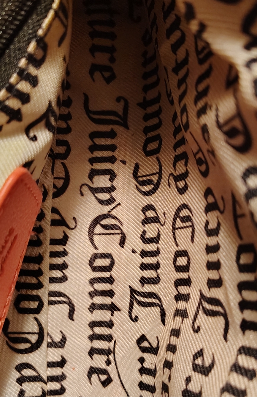New With Tags Juicy Couture Coral Wristlet with Gold Chain, Cannot Find Dusty! - Picture 2 of 3